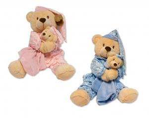 Cute & Co PT-26-0032 * CC26-0032P Pink Bear with Baby Bear Comforter.