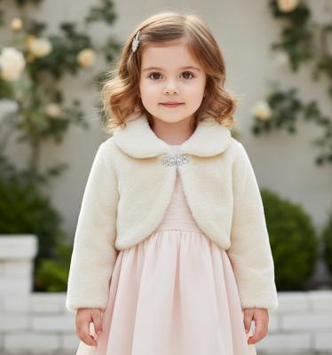 CC907-Ch Champagne Bolero with Diamante Clasp (6-24 months)