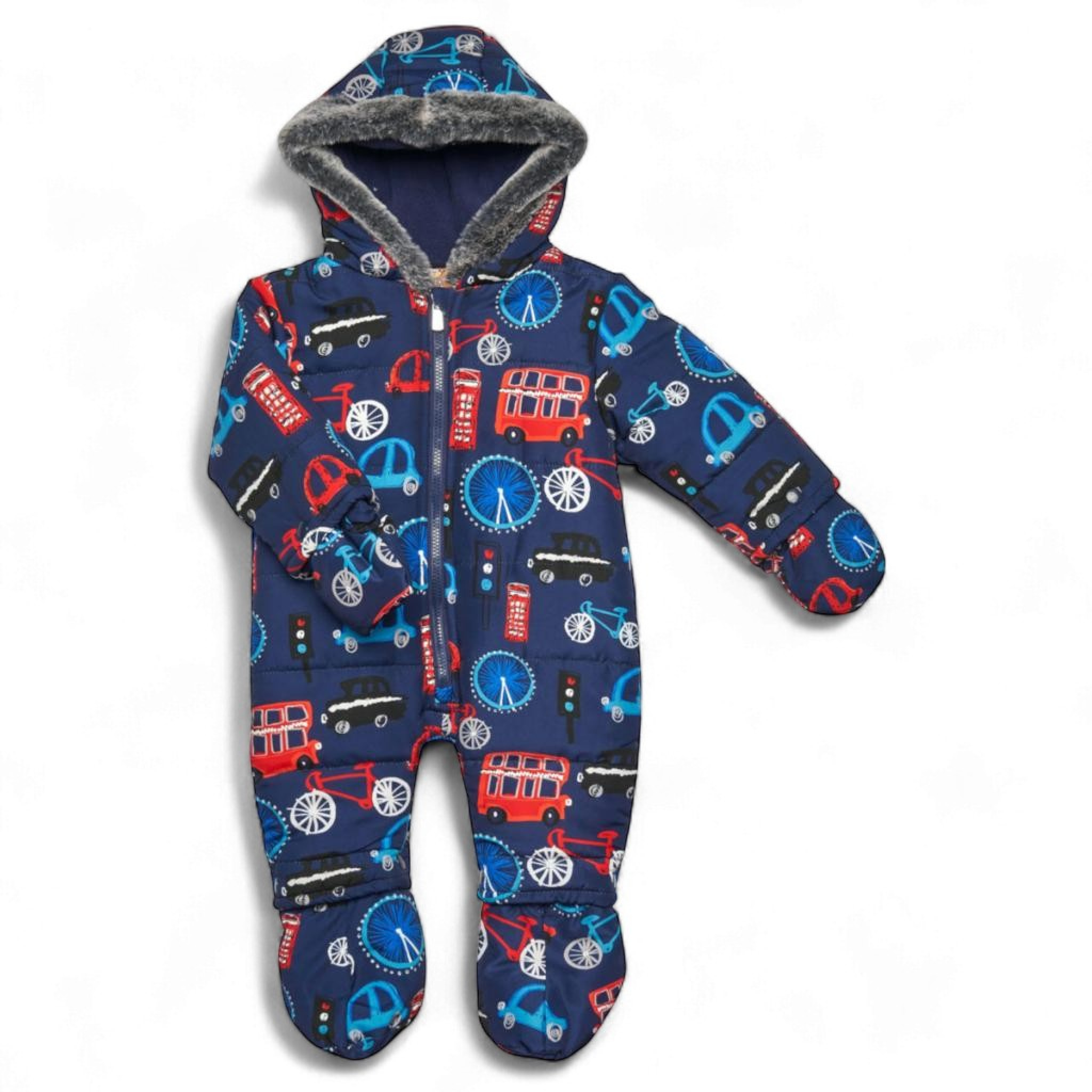 Cheeky Chimp  * CC9369N Microfibre London Snow Suit (6-24 months)