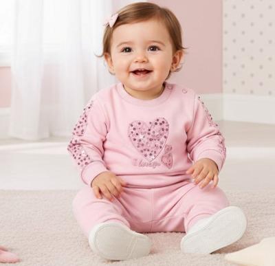 DSYG123P Sequin Heart Two Piece set ( 6-36 months)