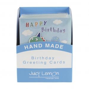 Eurowrap ClaireFontaine 30447-OWC 5033601002390 EU30447-OWC Box of 24 Handmade Boy Greetings Cards