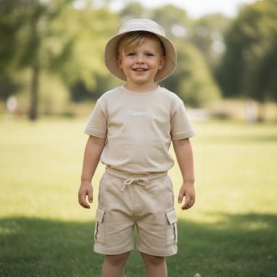FDF09339-C Palm tree Shorts Set with Hat (2-4 years)