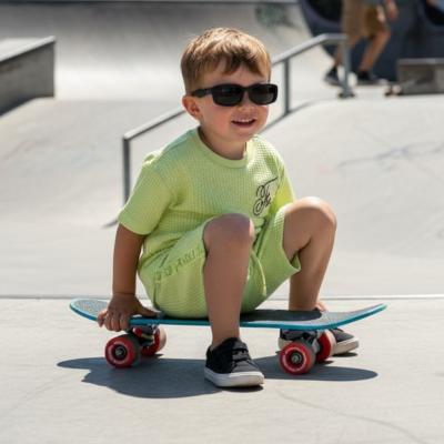 FDF09393-CG  Waffle Shorts Set with Sunglasses  (2-4 years)