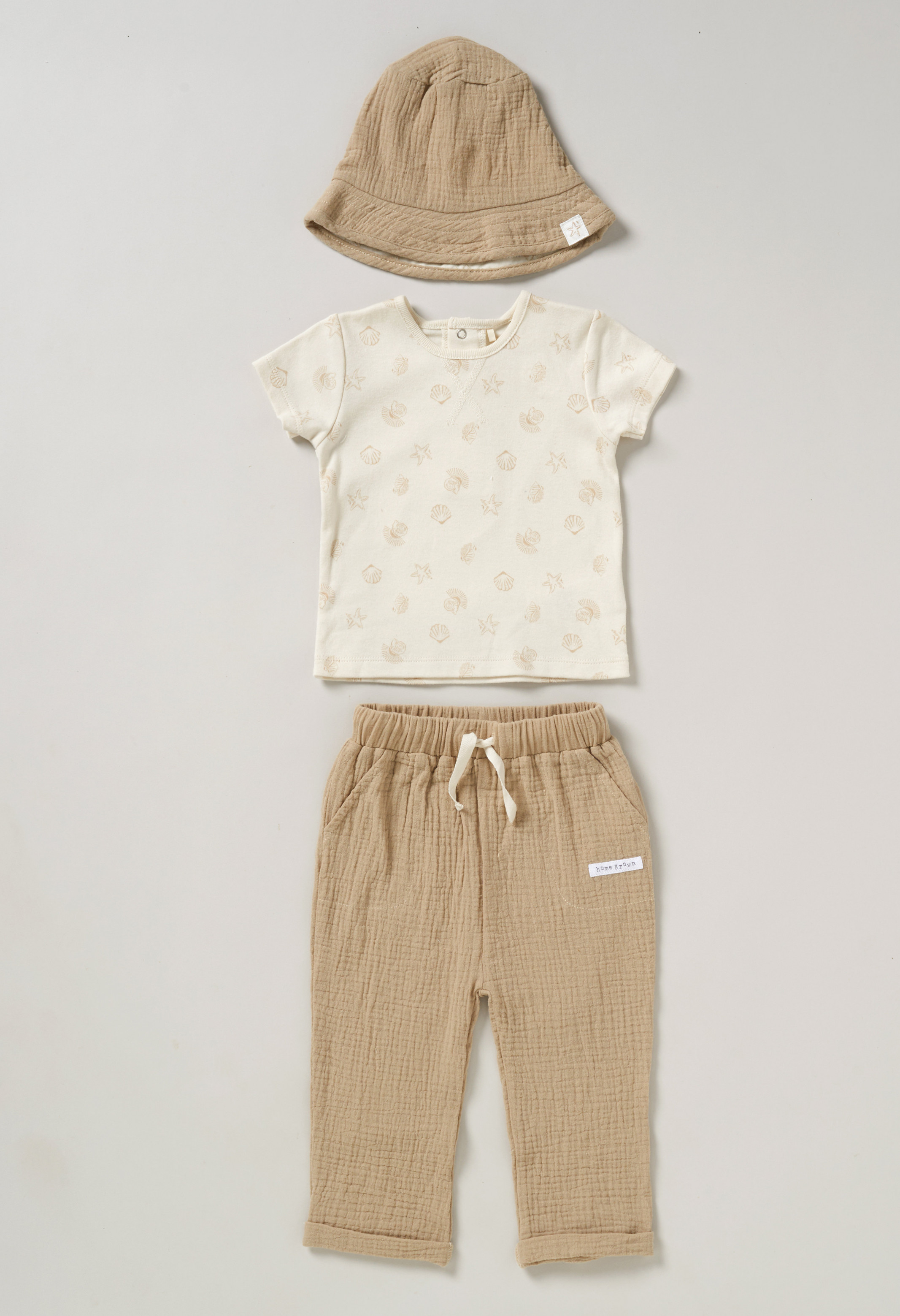 HOME GROWN BABY (organic) China 5056623275702 HGD07192 Organic "Sealife" Trouser Set (0-12 months)