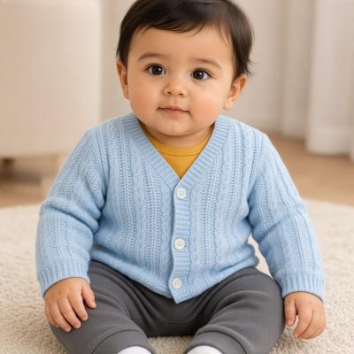 JF10-3008S Sky Chain Cotton Cardigan (0-9 months)