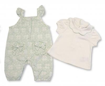JF2120-6243  Jacquard Romper Set  (Nb - 9 months)