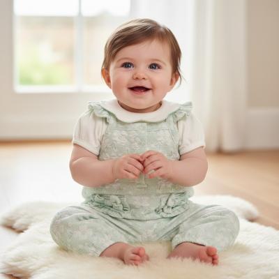 JF2120-6243  Jacquard Romper Set  (Nb - 9 months)