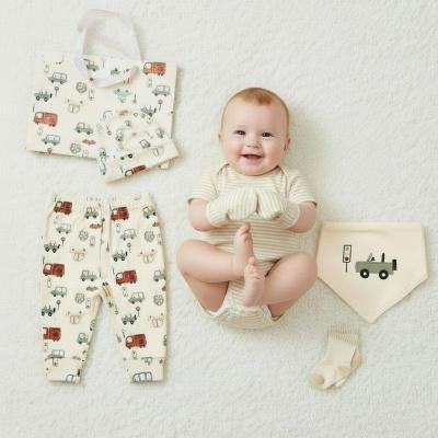 JF25-1367B  Transport 8 Piece Layette Set & Bag  (0-6m)
