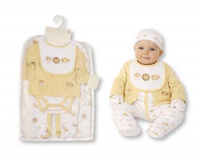 JF25-1392   Animals 6 Piece Layette Set   (0-6m)