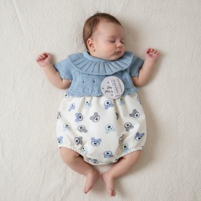 JFLBW20-661S  Teddy Knit Romper  (3-8lbs)