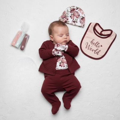 JT9374W  "Hello World" 9 Piece Layette Set  (0-3 months)