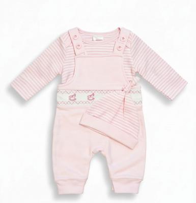 JT9817P "Rocking horse" Smocked Dungaree Set (0-6 months)
