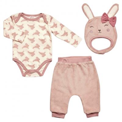 JT9839DP "Bunny" Three Piece Set (0-9 months)