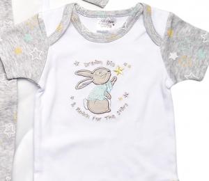 Just Too Cute 45JTC9712 5056511303326 JT9712 Net bag Bunny 5 Piece Layette Set (0-6 months)