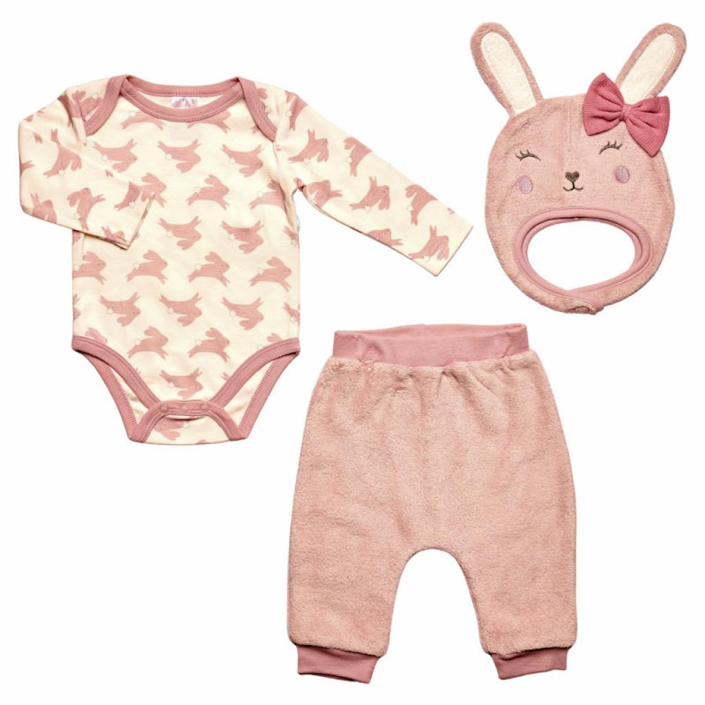 Just Too Cute JTC9839  JT9839 "Bunny" Three Piece Set (0-9 months)