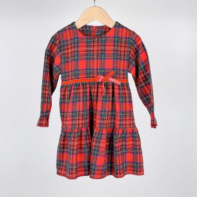 Kids Club London China * KCL5015R Tartan Dress (0-24 months)