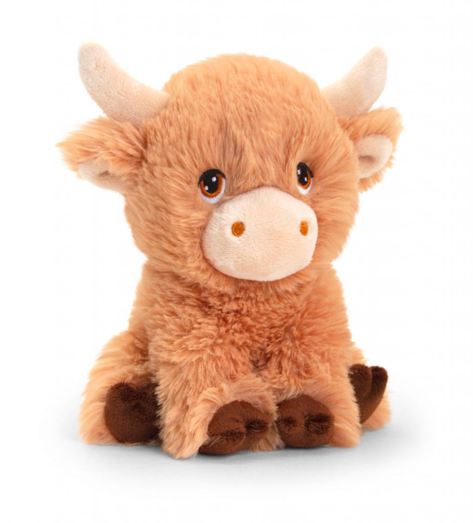 Keel Toys SE1039  KTSE1777 18cm Keeleco Shaggy Highland Cow