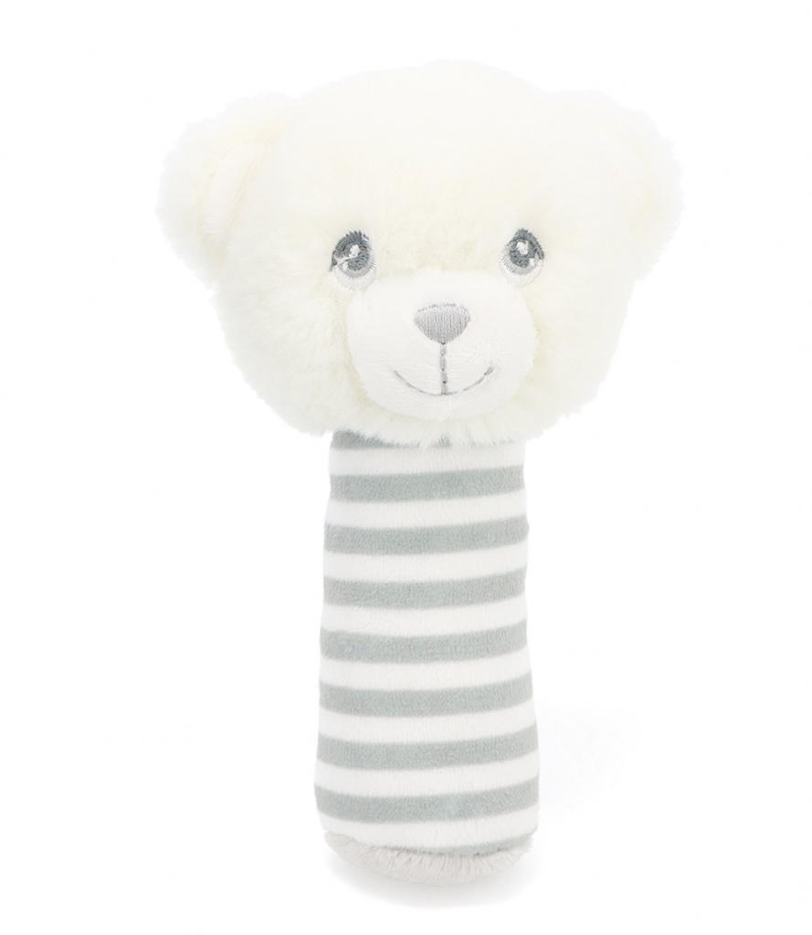 Keel Toys  * KTSE2072 KeelEco Teddy 14cm Stick Rattle (100% Recycled)