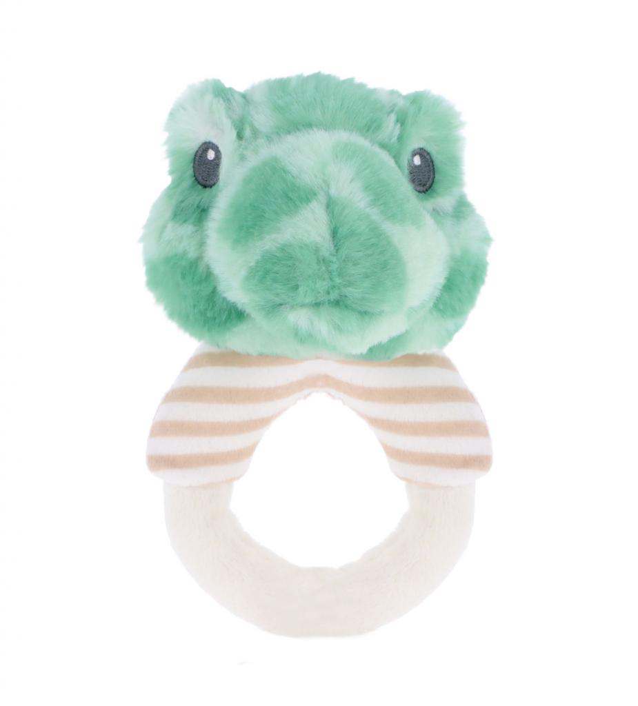 Keel Toys SE3519 5027148035195 KTSE3519 KeelEco 14cm Terry Turtle Ring Rattle (100% Recycled)