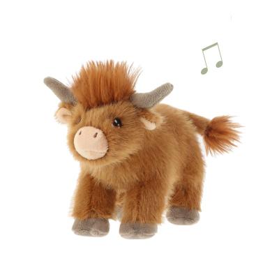 KTSE5052 KeelEco 15cm Highland Shaggy Cow with Sound