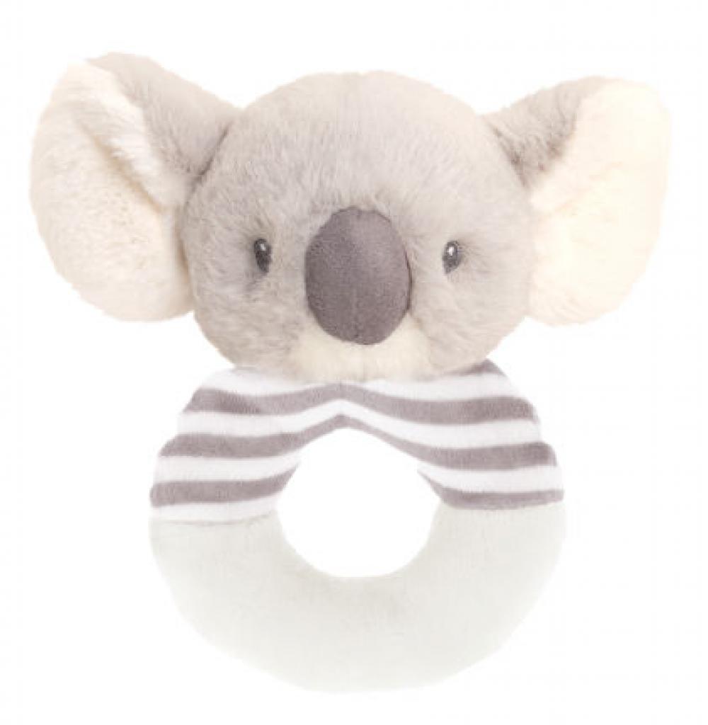 Keel Toys  5027148067134 KTSE6713G Eco Cozy Koala Ring Rattle