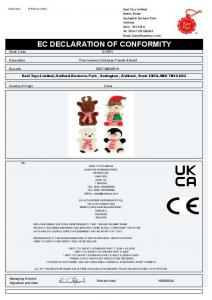 Keel Toys SX3551 * KTSX3551 17cm Keeleco Christmas Pals (4 Assorted)