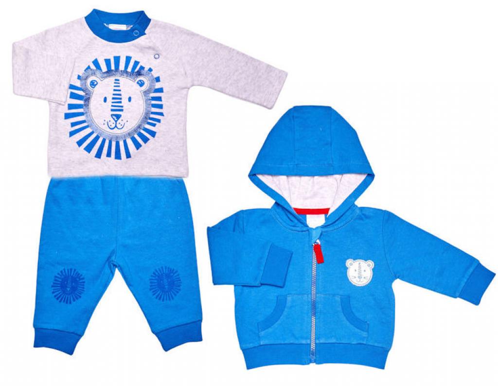 Little Bro  5056511304644 LB9809B "Lion" 3 Piece Set (3-12 months)