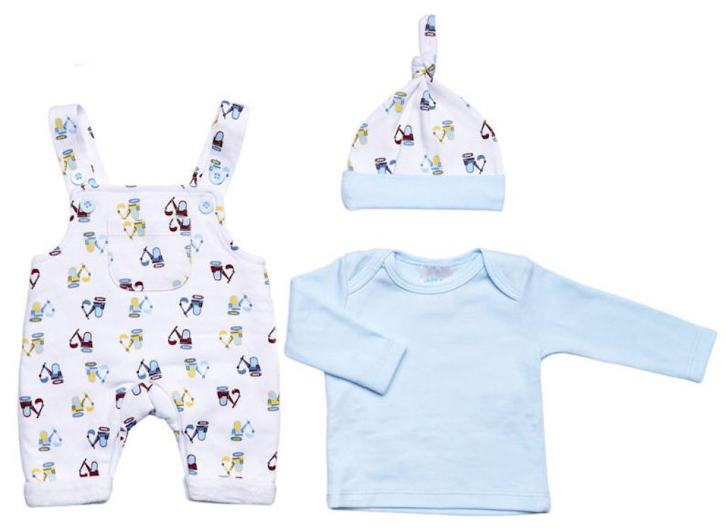 Just Too Cute  5056511304453 JTLBW_9790S  "Digger" Dungaree Set (3-8lbs)