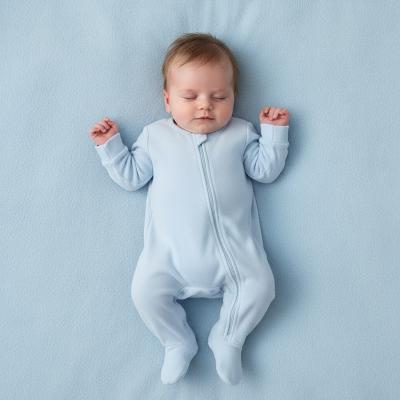 LD014S Classic Zip Velour All In One (0-9m)