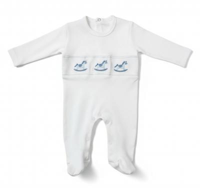 LD10087-WS   Smocked Rocking Horse All In One   (0-9m)