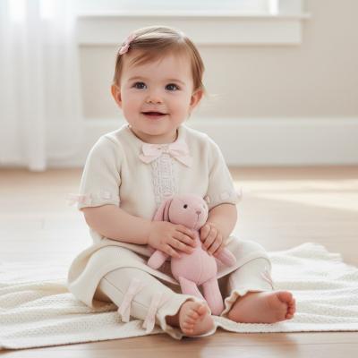 LD212021IV  Fine Knit Spanish Leggings Set  (9-24 months)