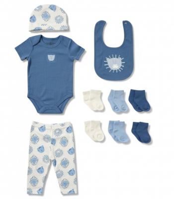 LJD07436B   "Lion" Ribbed 10 Piece set (NB - 6m)