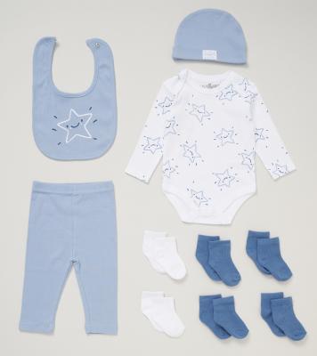 Lily & Jack E08373 * LJE08373-B "Star" 10 Piece Gift Set (Newborn-6 months)
