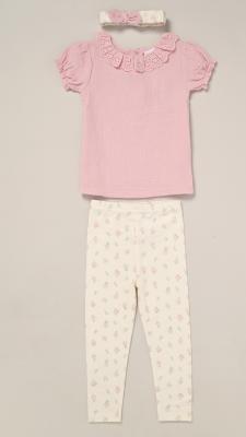 Lily & Jack F09832 NB 5056756554514 LJF09832-A Muslin Floral Leggings Set (0-9 months)