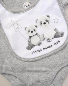 Lily & Jack F09897NB * LJF09897 "Little Panda Club" 5 Piece Layette Set (Nb-6 months)