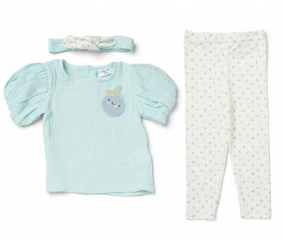 LJH14327-B  Cheesecloth Blueberry Set  (9-18 months)