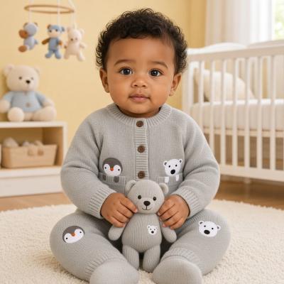 LJJ15588 True Knit Cardigan & Trousers (0-9 months)
