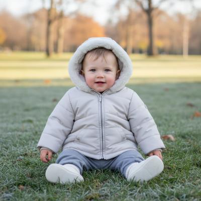 MB4962  Grey Winter Coat  (3-9 months)
