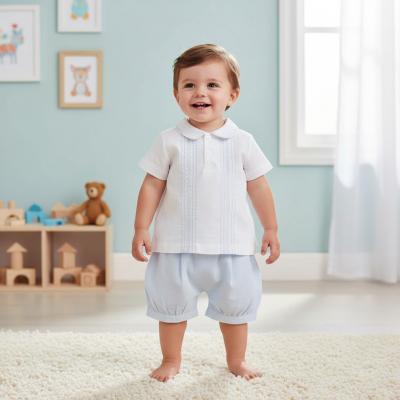 MB5251S  Embroidered Top and Shorts  (3-9 months)