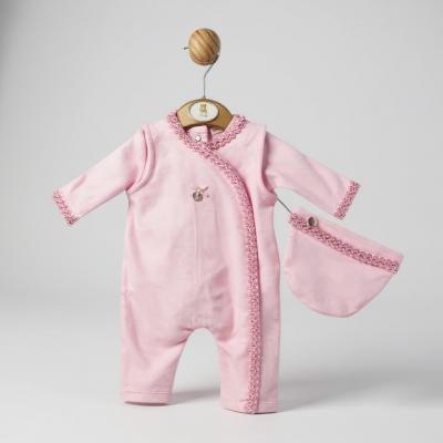 MB5374_NBP  Brocade Overall vest, and hat (Newborn)