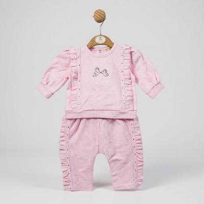MB5547A  Diamante Frill Jog Set  (12-24 months)