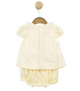 Mintini MB5663 5056590125093 MB5663Y Smocked and Dotty Bloomer Set (3-9 months)