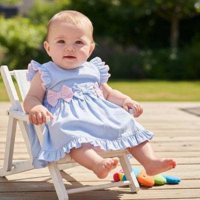 MB5698P  "Bows and Frills" Dress Set  (3-9 months)