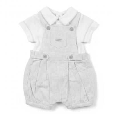 MB5772  Checked Bloomer Dungaree Set  (3-9 months)