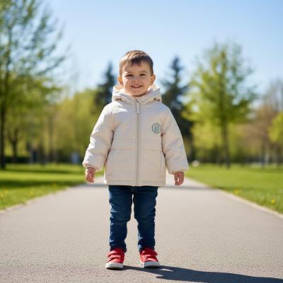 MB5901B  White Hooded Winter Coat  (3-5 Years)
