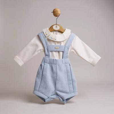 MB5973S  Pointelle Bloomer Dungaree Set  (3-12 months)