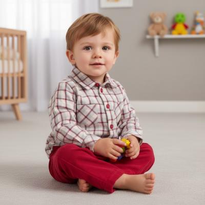 MB6075A   Warm Lined Baby Cord Two Piece Set  (12-24 months)