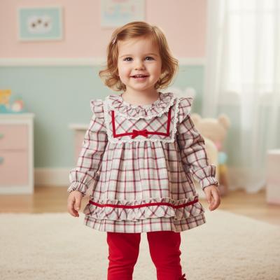MB6078A Checked Dress Set (12-24 months)
