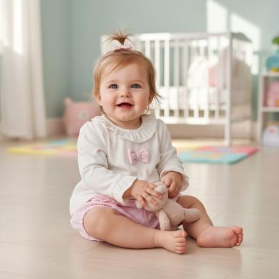 MB6141A  "Heart, Bow and Frills" Bloomer Set  (12-24 months)