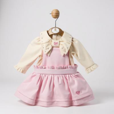 MB6165AP  "Hearts" Pinafore Set  (12-24 months)